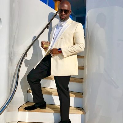 Corey Gamble posing for a photoshoot. 